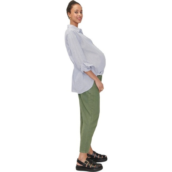 Hatch Maternity The Isla Utility Pant in Army green sz:0/XS - Picture 4 of 13
